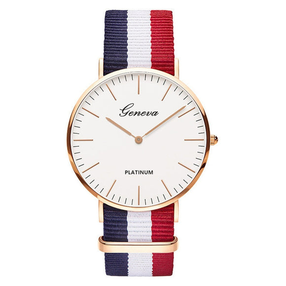 Genève – Montre-bracelet à Quartz analogique pour femmes