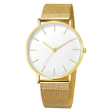 Montre de luxe pour femmes, bracelet en maille, ultra-mince, tendance, or Rose,