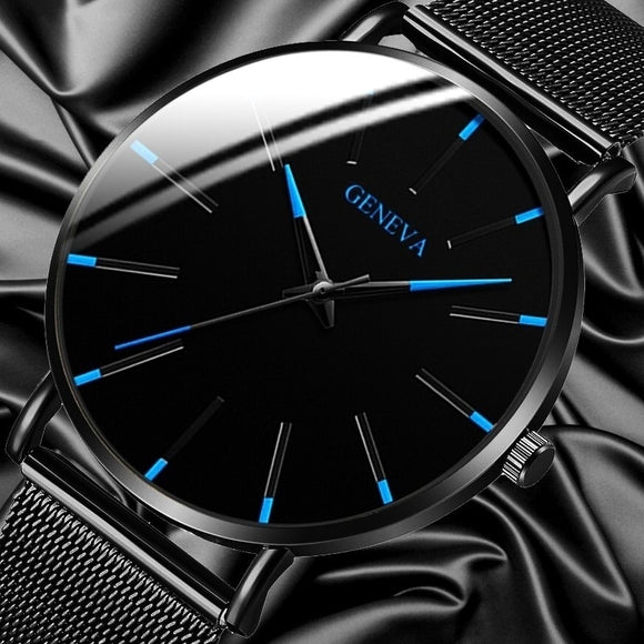 Genève – montre de luxe pour hommes, minimaliste, Ultra mince