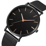 Saati masculino — Montre à Quartz en acier inoxydable pour hommes